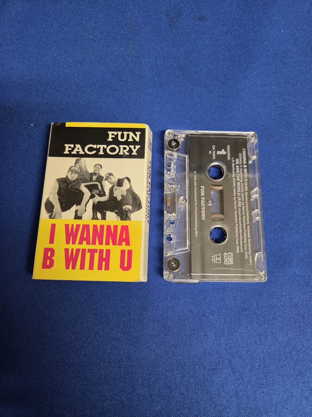 Fun Factory I Wanna B With U Cassette Single 1995